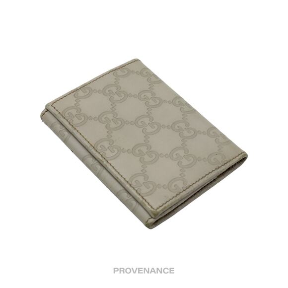 🔴 Gucci Snap Card Wallet - Ivory GG Guccissima Leather - Picture 3 of 6